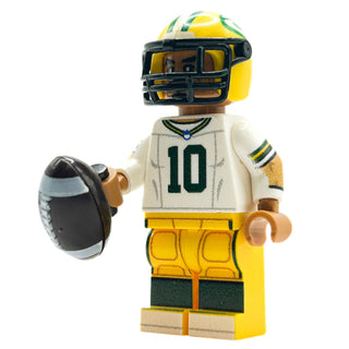 #10 Love QB Green Bay Football Player Minifig Custom Minifigure B3 Customs