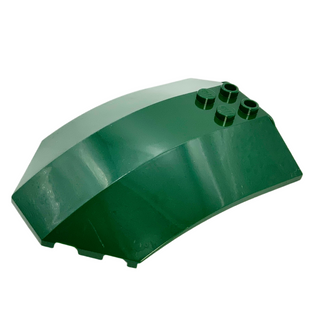 Windscreen 8 x 6 x 2 Curved Sloped Sides, Part# x224 Part LEGO® Dark Green