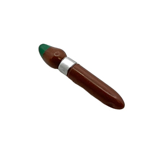 Minifigure, Utensil Paint Brush with Silver Ferrule and Green Tip Pattern, Part# 93552pb01 Part LEGO®