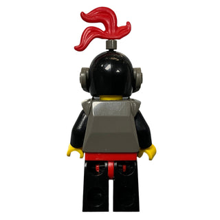 Castle- Dark Gray Armor, Black Helmet with Dark Gray Visor, Red 3-Feather Plume, cas172 Minifigure LEGO®