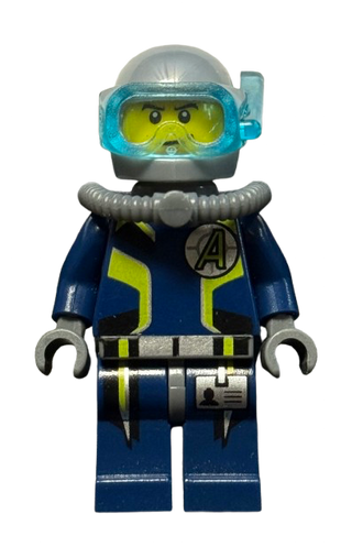 Agent Chase - Diving Gear - Single Sided Head, agt020a - LEGO® Agents Minifigure