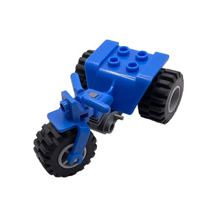 ATV/Tricycle with Dark Bluish Gray Chassis and Light Bluish Gray Wheels, Part# 30187c05 Part LEGO® Blue