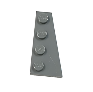 Wedge, Plate 4 x 2 Right, Part# 41769 Part LEGO® Dark Bluish Gray  