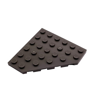 Wedge, Plate 6 x 6 Cut Corner, Part# 6106 Part LEGO® Dark Gray