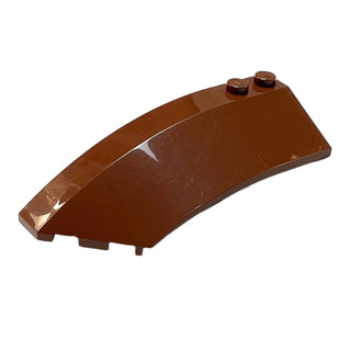 Wedge 8x3x2 Open Left, Part# 41750 Part LEGO® Reddish Brown  