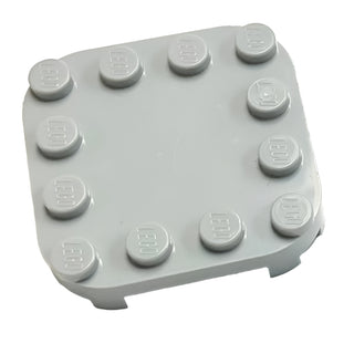 Plate, Modified 4x4 with Rounded Corners and Four Feet, Part# 66792 Part LEGO® Light Bluish Gray