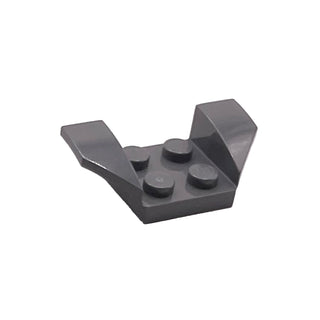 Vehicle, Mudguard 2 x 4 with Flared Wings, Part# 41854 Part LEGO® Dark Bluish Gray