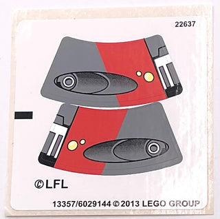 Sticker Sheet for Set Republic Troopers vs. Sith Troopers, 75001 - (13357/6029144), Part# 75001stk01 Part LEGO® Complete