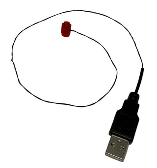 1x1 LED Light-up Round Brick, USB Powered, LS1x1R Custom Parts United Brick Co®
