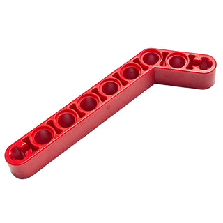 Technic Liftarm, Modified Bent Thick 1x9 (7-3), Part# 32271 Part LEGO® Red