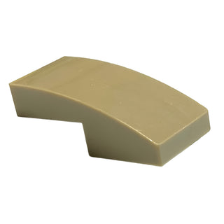 Slope, Curved 2 x 1 x 2/3, Part# 11477 Part LEGO® Dark Tan 1 Part