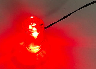 1x1 LED Light-up Round Brick, Battery Operated, LS1x1RB Custom Parts United Brick Co® Red