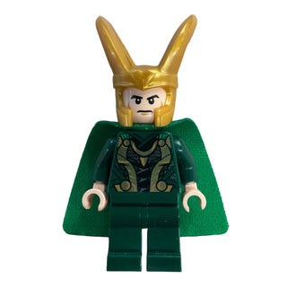 Loki - Spongy Cape (Juniors), Dark Green Legs, sh0644, LEGO® Marvel Minifigure Minifigure LEGO®