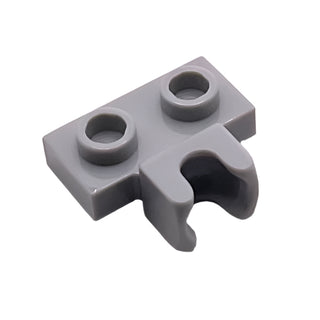 Plate, Modified 1x2 with Small Tow Ball Socket on Side, Part# 14704 Part LEGO® Light Bluish Gray