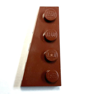 Wedge, Plate 4x2 Left, Part# 41770 Part LEGO® Reddish Brown