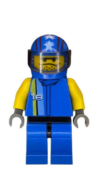 Racer Driver, Nitro, rac007 Minifigure LEGO®