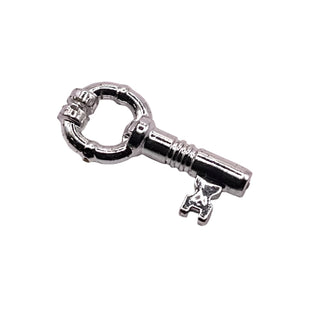 Minifigure, Utensil Key, Part# 40359a Part LEGO® Chrome Silver Very Good
