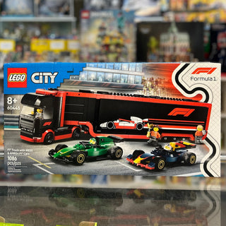F1 Truck with RB20 & AMR24 F1 Cars, 60445 - LEGO® City Set Building Kit LEGO®