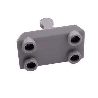 Plate Modified 2x3 Inverted with 4 Studs and Bar Handle on Bottom (Rocker Plate), Part# 30166 Part LEGO® Light Bluish Gray