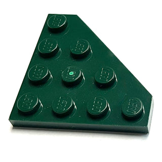 Wedge, Plate 4 x 4 Cut Corner, Part# 30503 Part LEGO® Dark Green