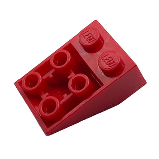 Slope, Inverted 33 3x2 with Flat Bottom Pin and Connections Between Studs, Part# 3747b Part LEGO® Red 1 Part