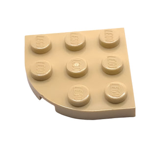 Plate, Round Corner 3x3, Part# 30357 Part LEGO® Tan