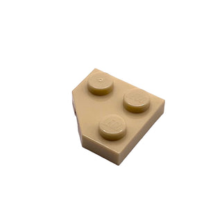 Wedge, Plate 2 x 2 Cut Corner, Part# 26601 Part LEGO® Tan