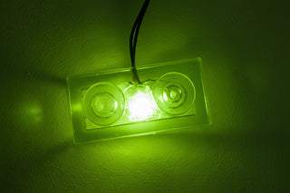 1x2 LED Light-up Plate, Battery Operated, LS1x2PB Custom Parts United Brick Co® Green