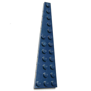 Wedge, Plate 12 x 3 Left, Part# 47397 Part LEGO® Dark Blue