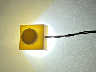 1x1 LED Light-up Plate, DIY System, LB1x1 DC Custom Parts United Brick Co® White