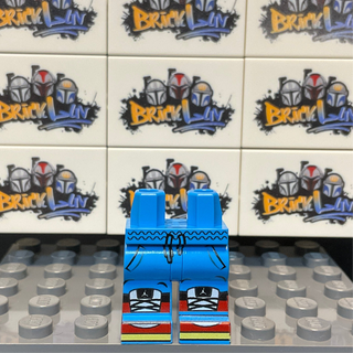 Jumpman 1s Custom minifigure BrickLuv Dark Azure