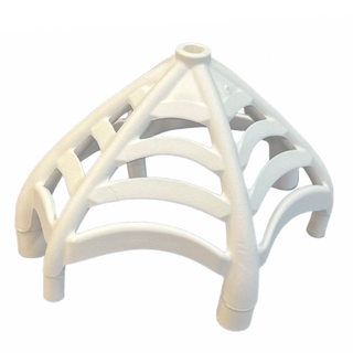 Spider Web Conical with Bar Ends and Bar Holders - Flexible Rubber, Part# 7095 Part LEGO® White