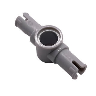 Technic, Pin 3L with Friction Ridges and Center Pin Hole, Part# 87082 Part LEGO® Light Bluish Gray