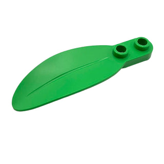 Plant Plate, Round 1 x 2 with Rounded Leaf, Part# 3565 Part LEGO® Bright Green