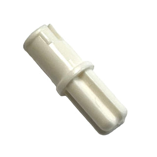 Technic Axle 1L with Pin with Friction Ridges, Part# 43093 Part LEGO® White