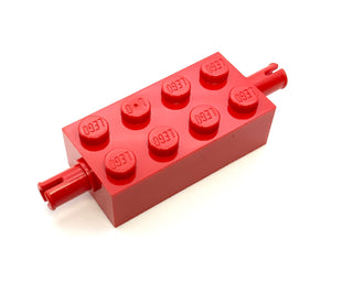 Brick, Modified 2x4 with Pins, Part# 6249 Part LEGO® Red  
