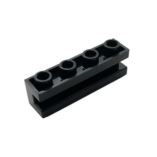 Brick, Modified 1x4 with Channel, Part# 2653 Part LEGO® Black