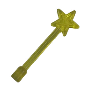 Minifigure Utensil, Magic Wand, Part# 6124 Part LEGO® Trans-Yellow