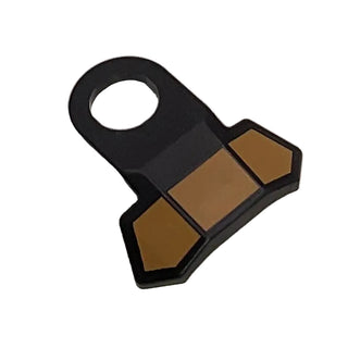 LEGO® Minifigure Armor, Plastic Pauldron with Medium Nougat Panels, Part# 7504pb01