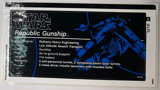 Sticker Sheet for Set Republic Gunship - UCS, Sheet 2, 75309 - (80308/6362614), Part# 75309stk02 Part LEGO® Complete
