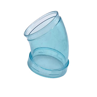 Cylinder Tube, Curved 45 degrees, Part# 49737 Part LEGO® Trans-Light Blue Very Good
