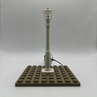 Lighting Kit, Lamp Post (White Pole, Amber Light) ACCDC-W/A Light up kit United Brick Co®