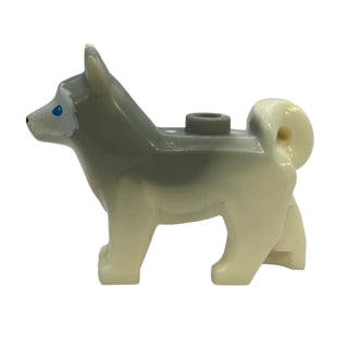 Dog, Husky with Marbled Light Bluish Gray Ears and Back LEGO® Animals LEGO®