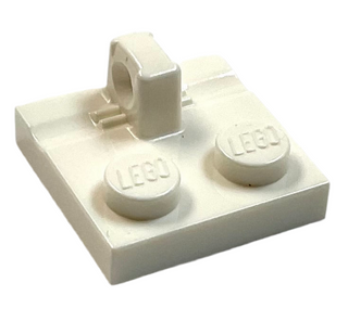 Hinge Plate 2 x 2 Locking with 1 Finger on Top, Part# 92582 Part LEGO® White