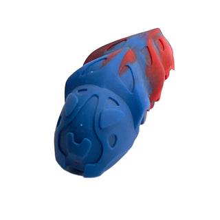 Bionicle Rahkshi Kraata Stage 6 with Marbled Pattern, Part# kraata6 Part LEGO® Blue Head (Red Tail)