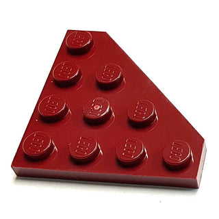 Wedge, Plate 4 x 4 Cut Corner, Part# 30503 Part LEGO® Dark Red