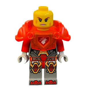 Macy Halbert - Trans-Neon Orange Visor and Armor, nex119 Minifigure LEGO®