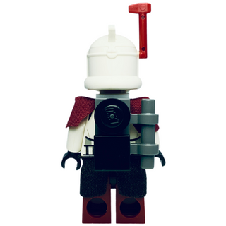 Clone ARC Trooper Hammer, Rancor Battalion (Phase 1) - Dark Red Pauldron, Black Kama, Large Eyes, sw0377 Minifigure LEGO®
