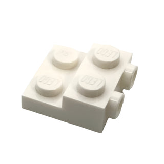 Plate, Modified 2x2x2/3 with 2 Studs on Side, Part# 99206 Part LEGO® White