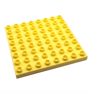 Duplo, Plate 8x8, Part# 51262 Part LEGO® Bright Light Yellow
